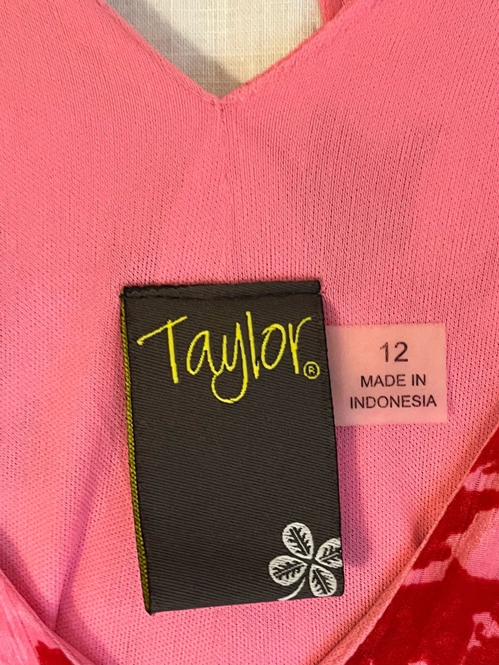 Taylor Red and Pink Floral Maxi Dress with Smocked Waist - Picture 4 of 4